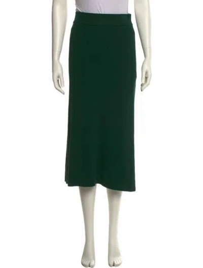 Pre-owned La Maille Sezane Midi Length Skirt In Green