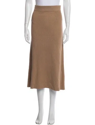 Pre-owned La Maille Sezane Midi Length Skirt In Neutral