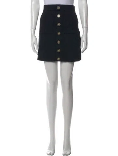 Pre-owned La Maille Sezane Mini Skirt In Black