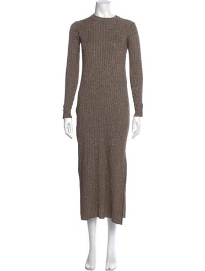 Pre-owned La Maille Sezane Mock Neck Long Dress W/ Tags In Multi