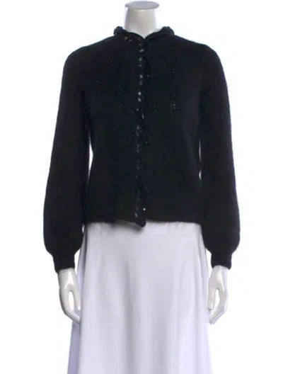 Pre-owned La Maille Sezane Mock Neck Sweater In Black