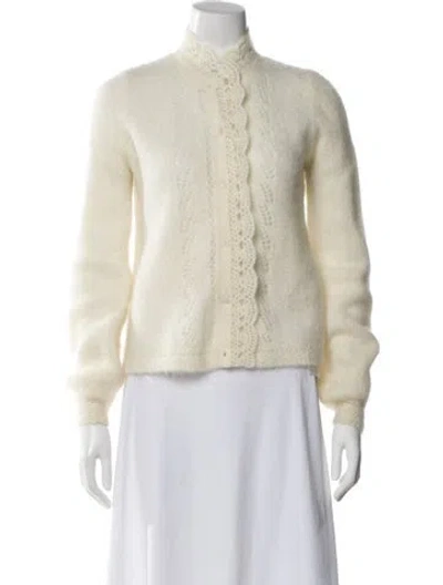 Pre-owned La Maille Sezane Mock Neck Sweater In Neutral