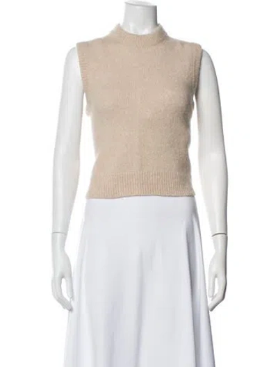 Pre-owned La Maille Sezane Mock Neck Sweater In Neutral
