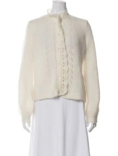Pre-owned La Maille Sezane Mock Neck Sweater In Neutral
