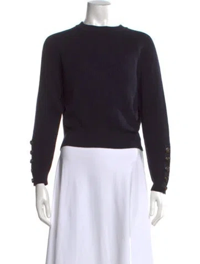 Pre-owned La Maille Sezane Mock Neck Sweater W/ Tags In Blue