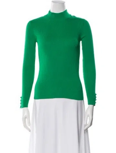 Pre-owned La Maille Sezane Mock Neck Sweater W/ Tags In Green