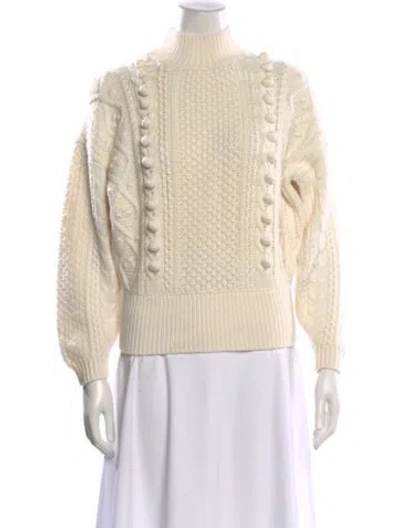 Pre-owned La Maille Sezane Mock Neck Sweater W/ Tags In Neutral