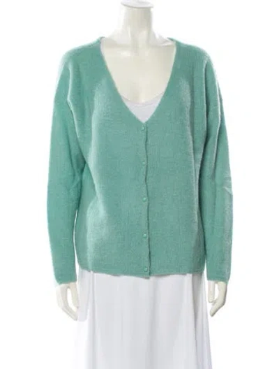 Pre-owned La Maille Sezane Mohair V-neck Top In Multi