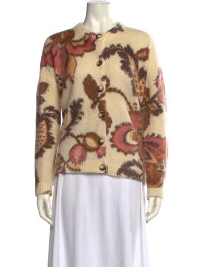 Pre-owned La Maille Sezane Nylon Printed Sweater In Neutral