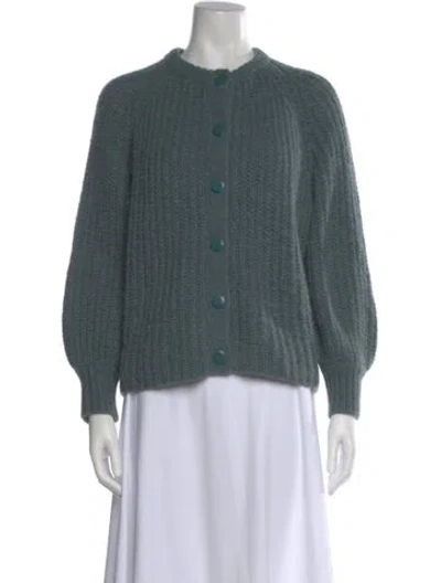 Pre-owned La Maille Sezane Open Front Sweater In Blue