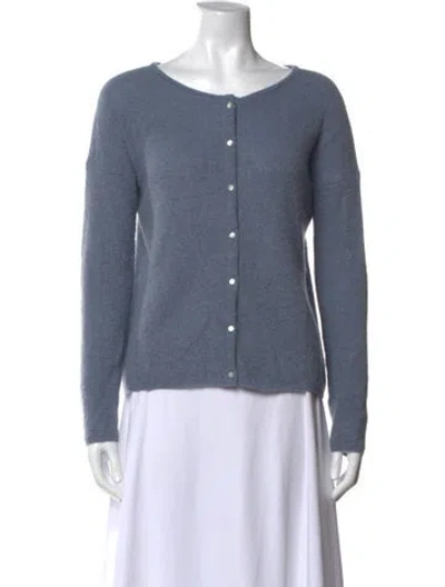 Pre-owned La Maille Sezane Open Front Sweater In Blue