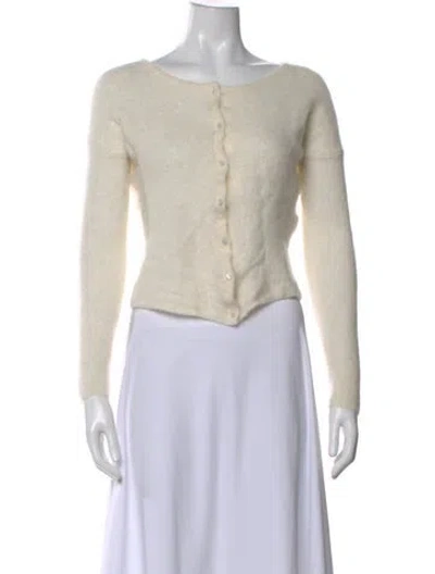 Pre-owned La Maille Sezane Open Front Sweater In Neutral