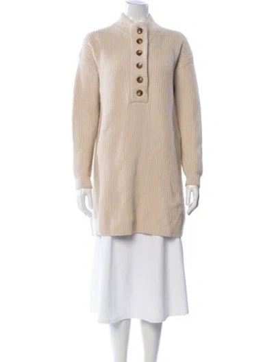 Pre-owned La Maille Sezane Open Front Sweater In Neutral