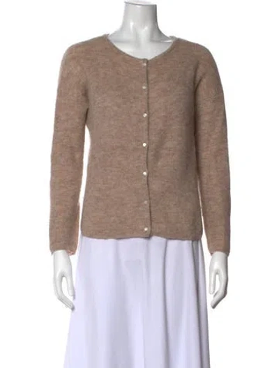 Pre-owned La Maille Sezane Open Front Sweater In Neutral