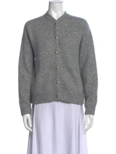 Pre-owned La Maille Sezane Open Front Sweater W/ Tags In Gray