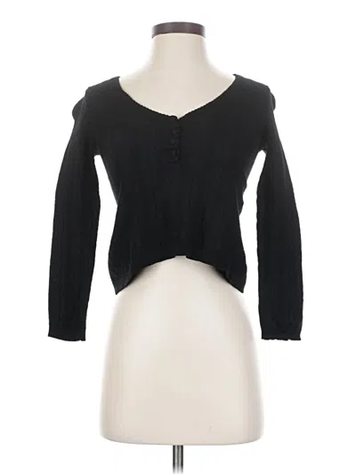 Pre-owned La Maille Sezane Paris Cardigan Sweater In Black