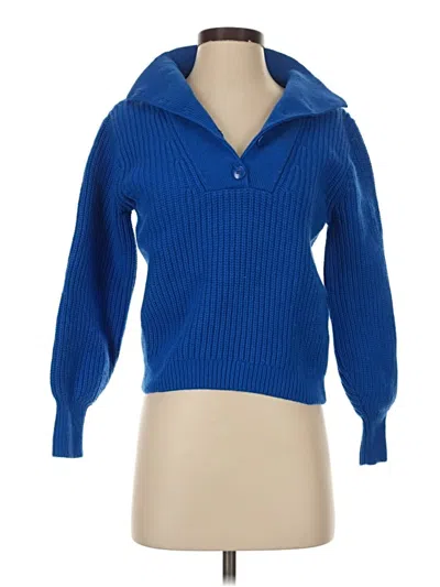 Pre-owned La Maille Sezane Paris Pullover Sweater In Blue