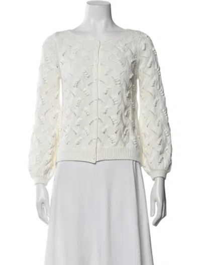 Pre-owned La Maille Sezane Patterned Crew Neck Sweater In Neutral