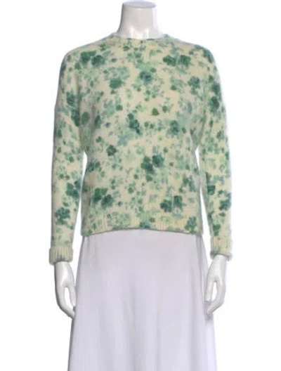 Pre-owned La Maille Sezane Printed Crew Neck Sweater In Neutral