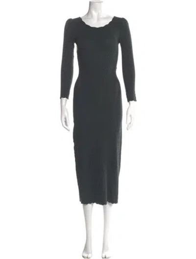 Pre-owned La Maille Sezane Scoop Neck Long Dress W/ Tags In Multi