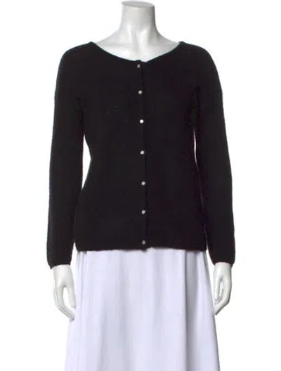 Pre-owned La Maille Sezane Scoop Neck Sweater In Black