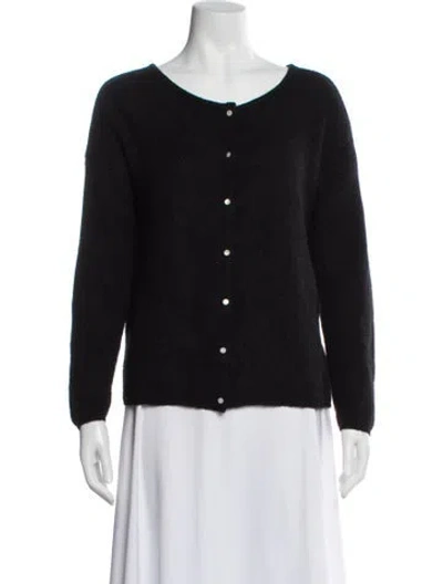 Pre-owned La Maille Sezane Scoop Neck Sweater In Black