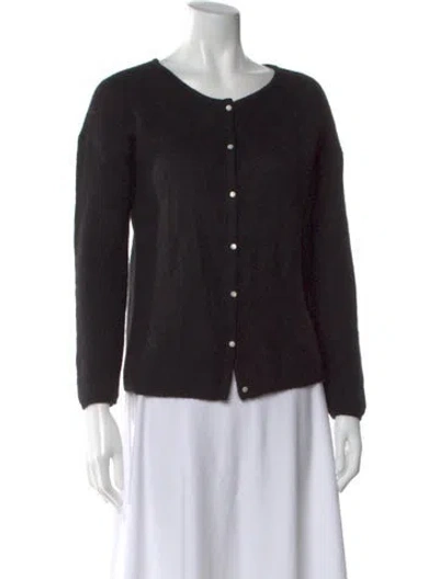 Pre-owned La Maille Sezane Scoop Neck Sweater In Black
