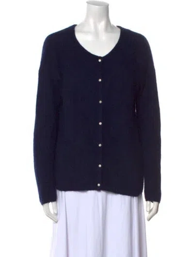 Pre-owned La Maille Sezane Scoop Neck Sweater In Blue