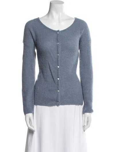 Pre-owned La Maille Sezane Scoop Neck Sweater In Blue