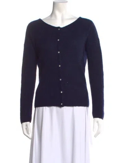 Pre-owned La Maille Sezane Scoop Neck Sweater In Blue