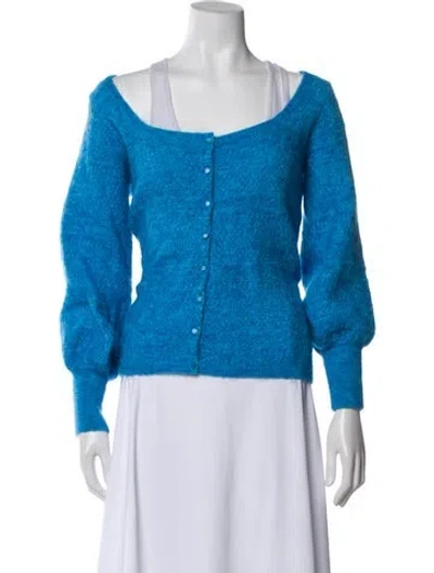 Pre-owned La Maille Sezane Scoop Neck Sweater In Blue