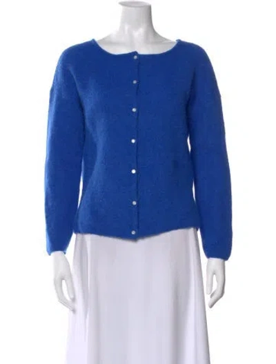 Pre-owned La Maille Sezane Scoop Neck Sweater In Blue