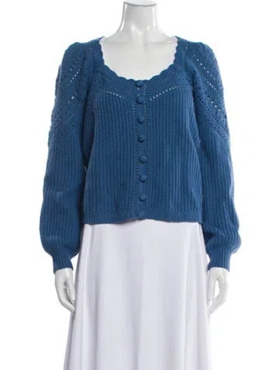 Pre-owned La Maille Sezane Scoop Neck Sweater In Blue