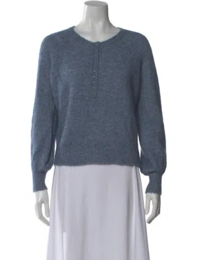 Pre-owned La Maille Sezane Scoop Neck Sweater In Blue