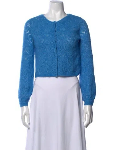 Pre-owned La Maille Sezane Scoop Neck Sweater In Blue