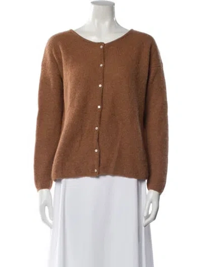 Pre-owned La Maille Sezane Scoop Neck Sweater In Brown