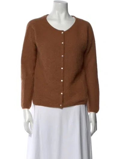 Pre-owned La Maille Sezane Scoop Neck Sweater In Brown