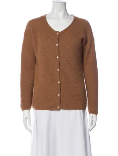 Pre-owned La Maille Sezane Scoop Neck Sweater In Brown