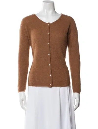 Pre-owned La Maille Sezane Scoop Neck Sweater In Brown