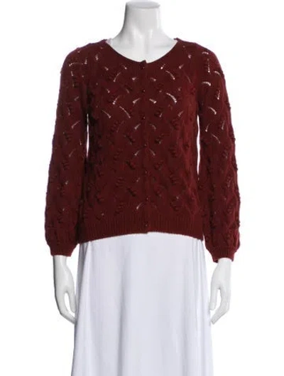 Pre-owned La Maille Sezane Scoop Neck Sweater In Brown