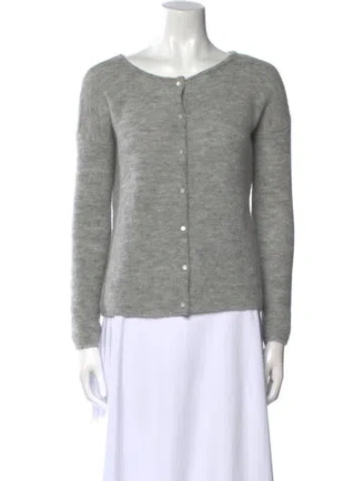 Pre-owned La Maille Sezane Scoop Neck Sweater In Gray