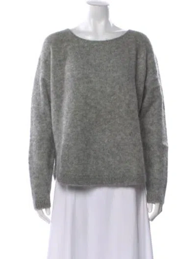 Pre-owned La Maille Sezane Scoop Neck Sweater In Gray