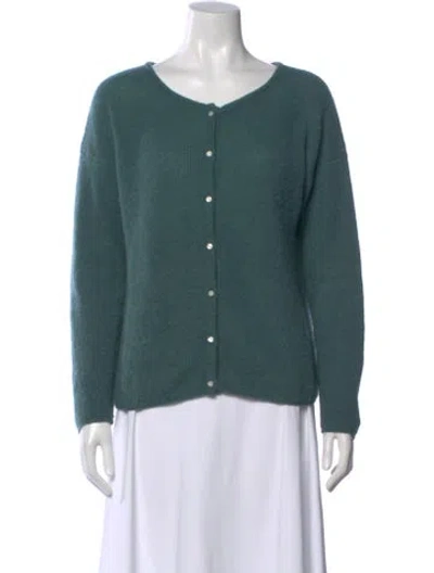 Pre-owned La Maille Sezane Scoop Neck Sweater In Green