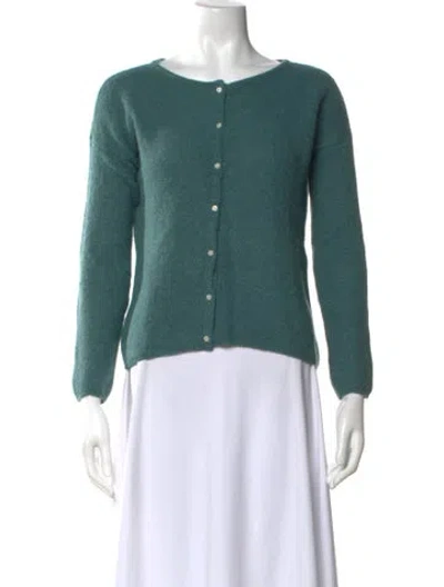 Pre-owned La Maille Sezane Scoop Neck Sweater In Green