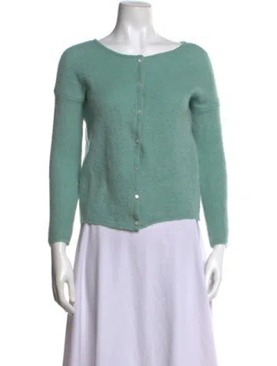 Pre-owned La Maille Sezane Scoop Neck Sweater In Green