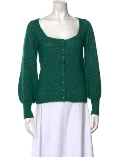 Pre-owned La Maille Sezane Scoop Neck Sweater In Green