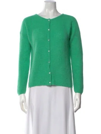 Pre-owned La Maille Sezane Scoop Neck Sweater In Green