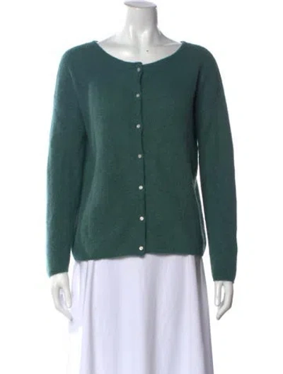 Pre-owned La Maille Sezane Scoop Neck Sweater In Green