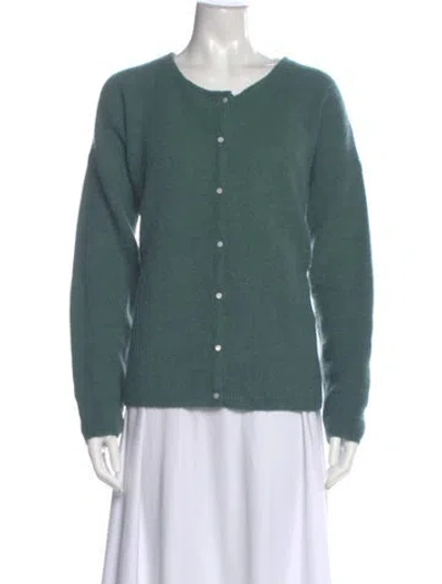 Pre-owned La Maille Sezane Scoop Neck Sweater In Green
