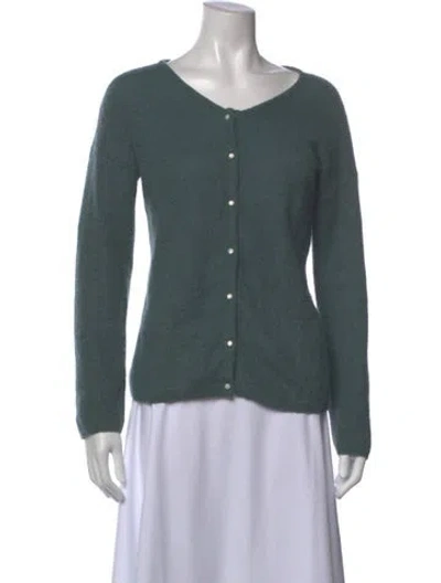 Pre-owned La Maille Sezane Scoop Neck Sweater In Green